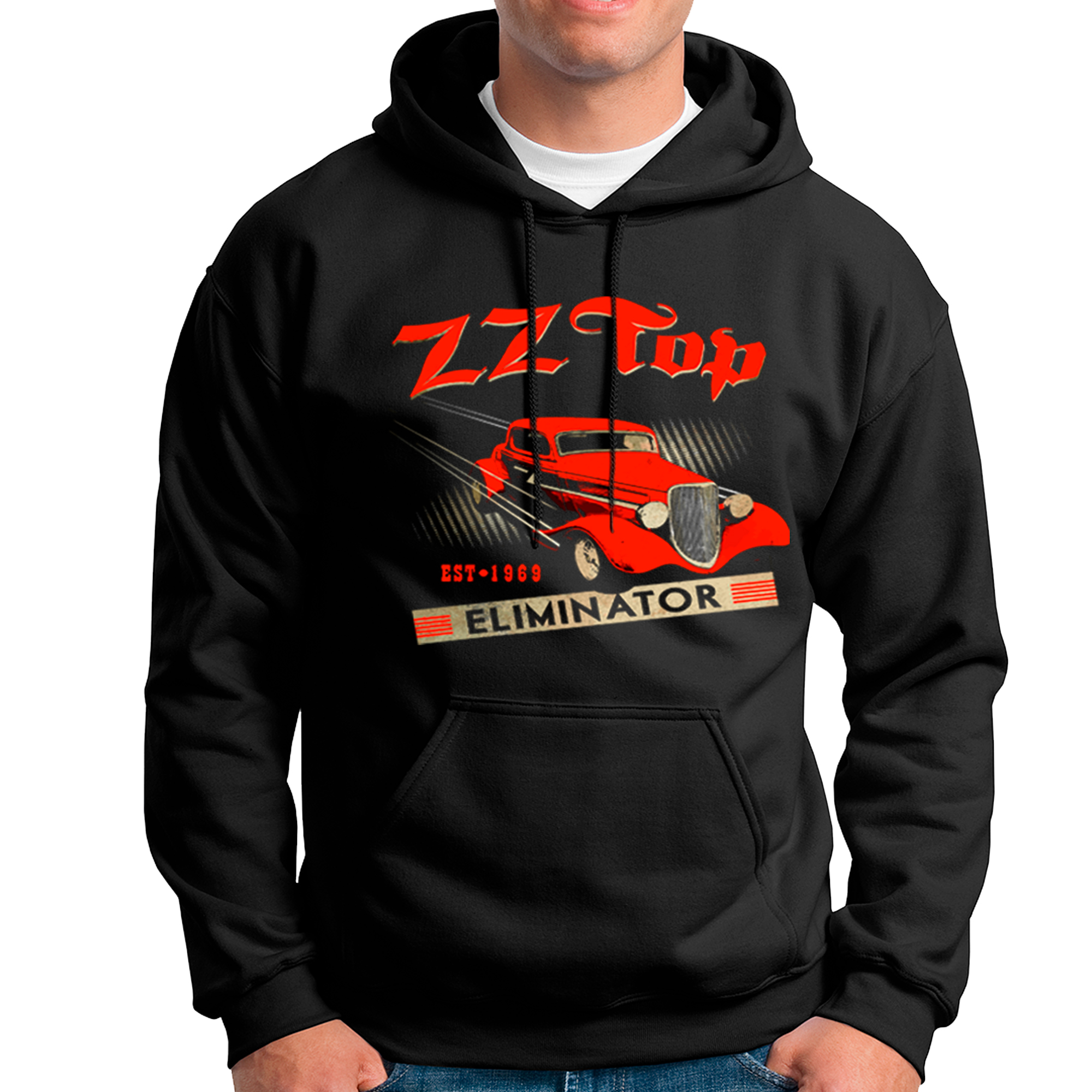 POLERA CON CAPCUHA BANDA DE ROCK ZZ TOP 01 - 1