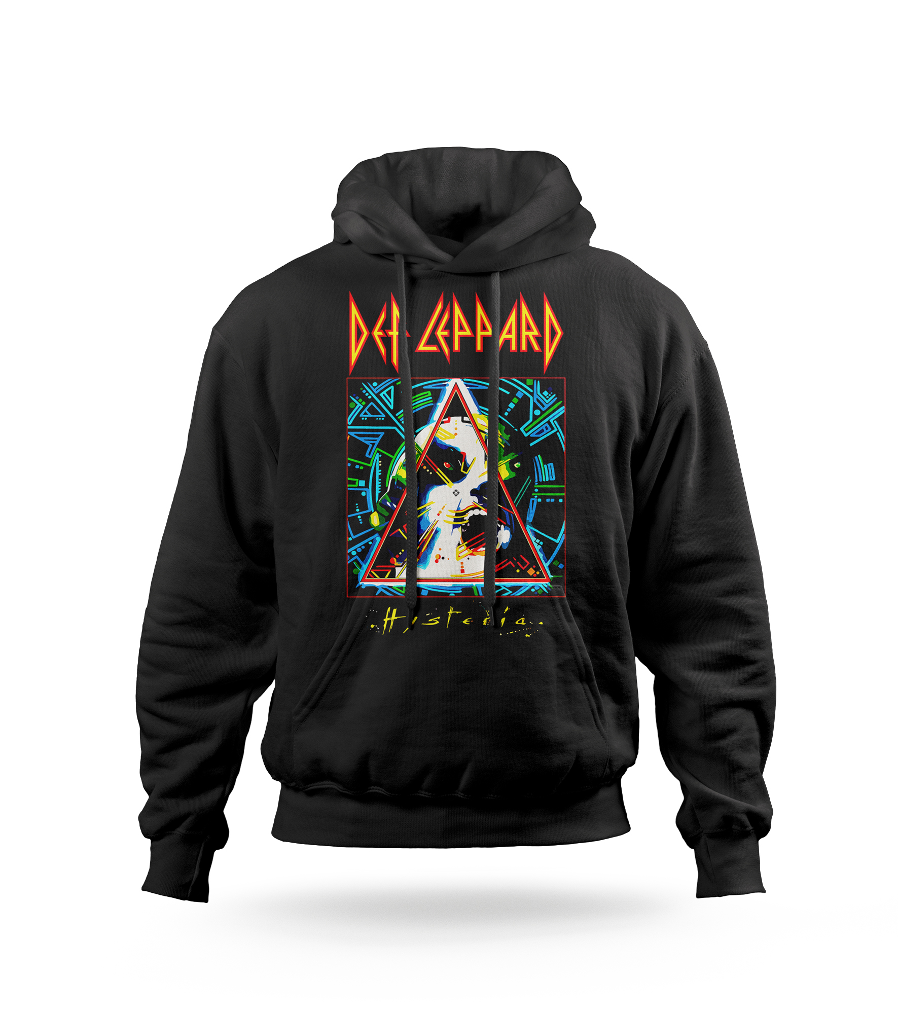 POLERA CON CAPUCHA DEF LEPPARD BANDA DE ROCK 01 - 1