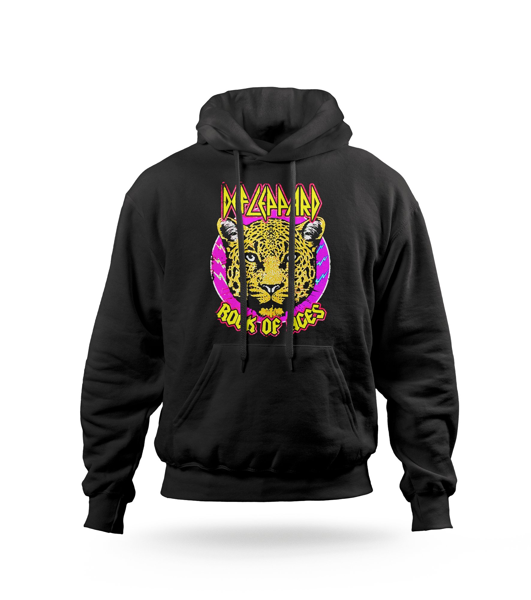 POLERA CON CAPUCHA DEF LEPPARD BANDA DE ROCK 02 - 1