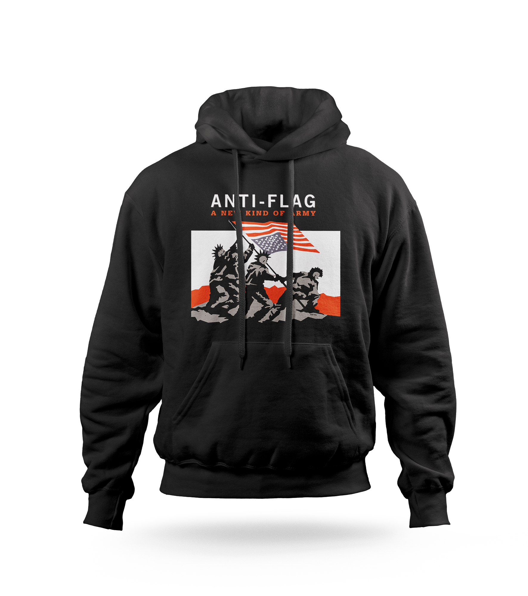 POLERA CON CAPUCHA ANTI-FLAG BANDA PUNK ROCK 04 - 1