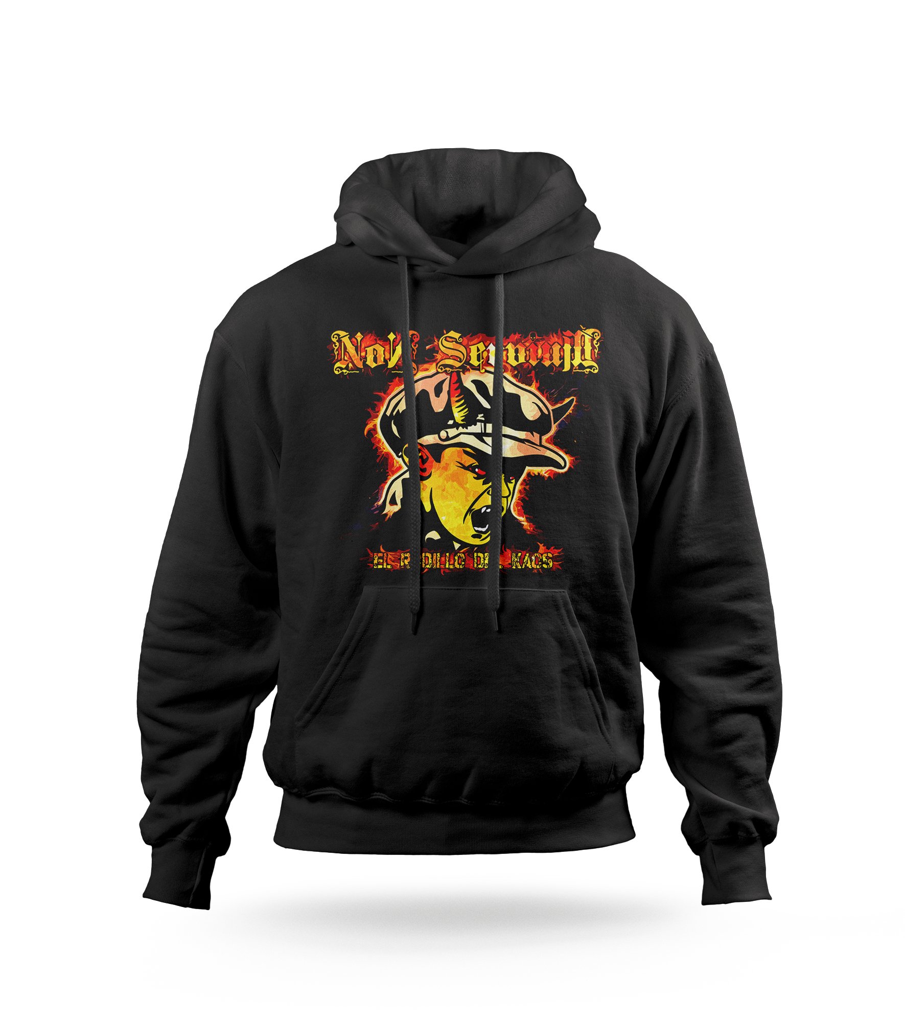 POLERA CON CAPUCHA NON SERVIUM  BANDA PUNK 03 - 1