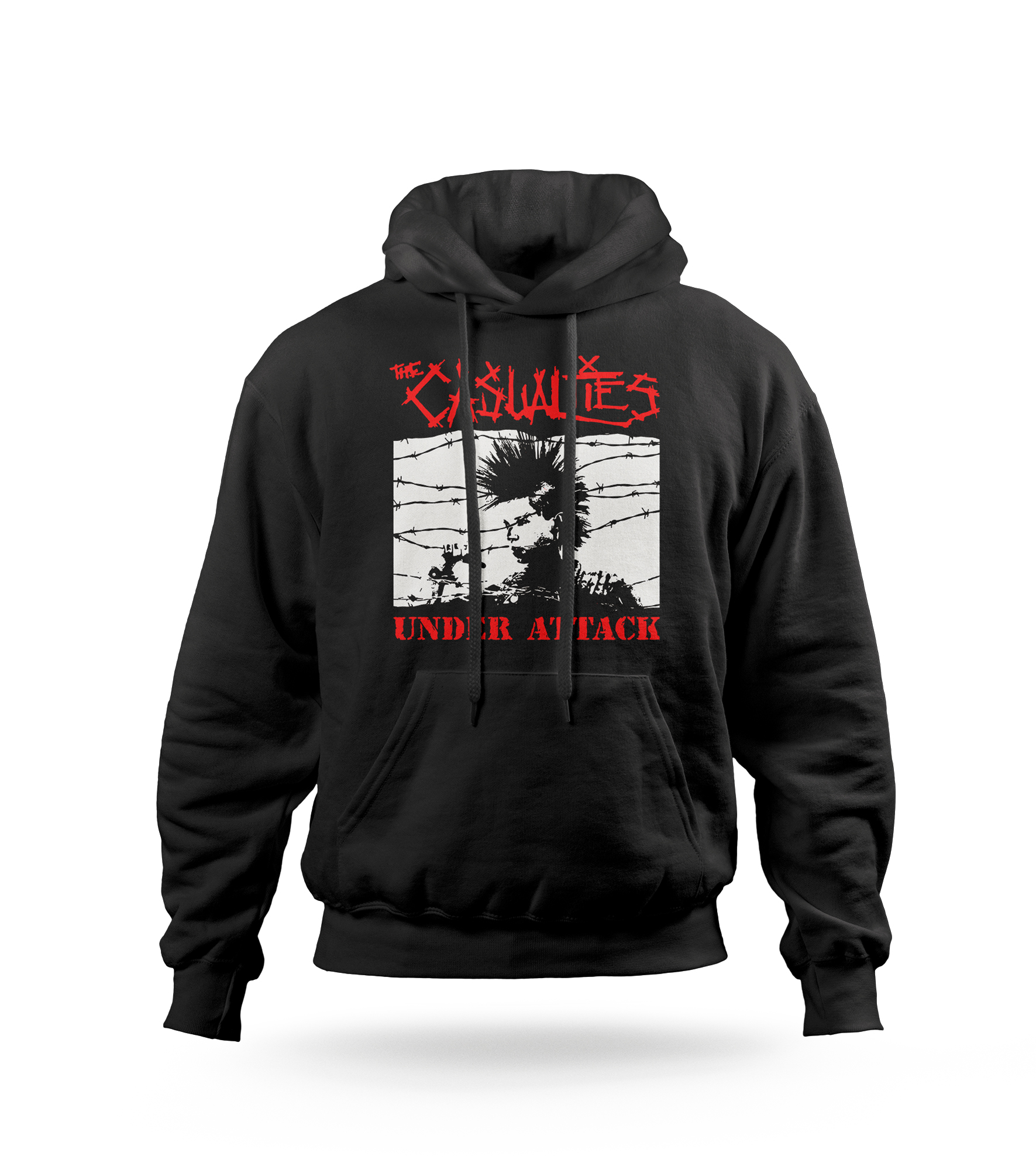 POLERA CON CAPUCHA THE CASUALTIES BANDA HARDCORE  PUNK STREET 02 - 1