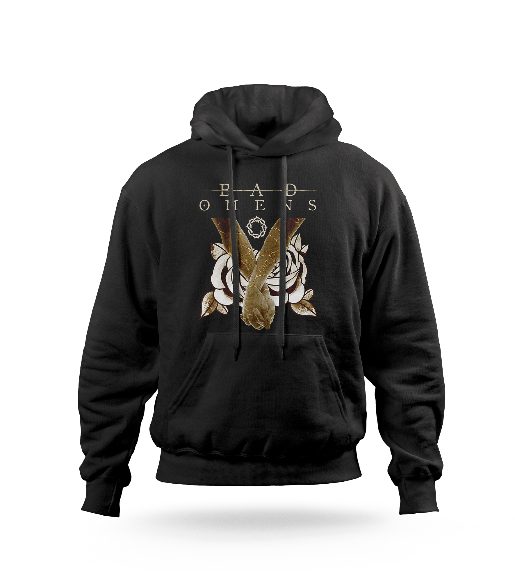 POLERA CON CAPUCHA BAD OMENS BANDA UN METAL 02 - 1