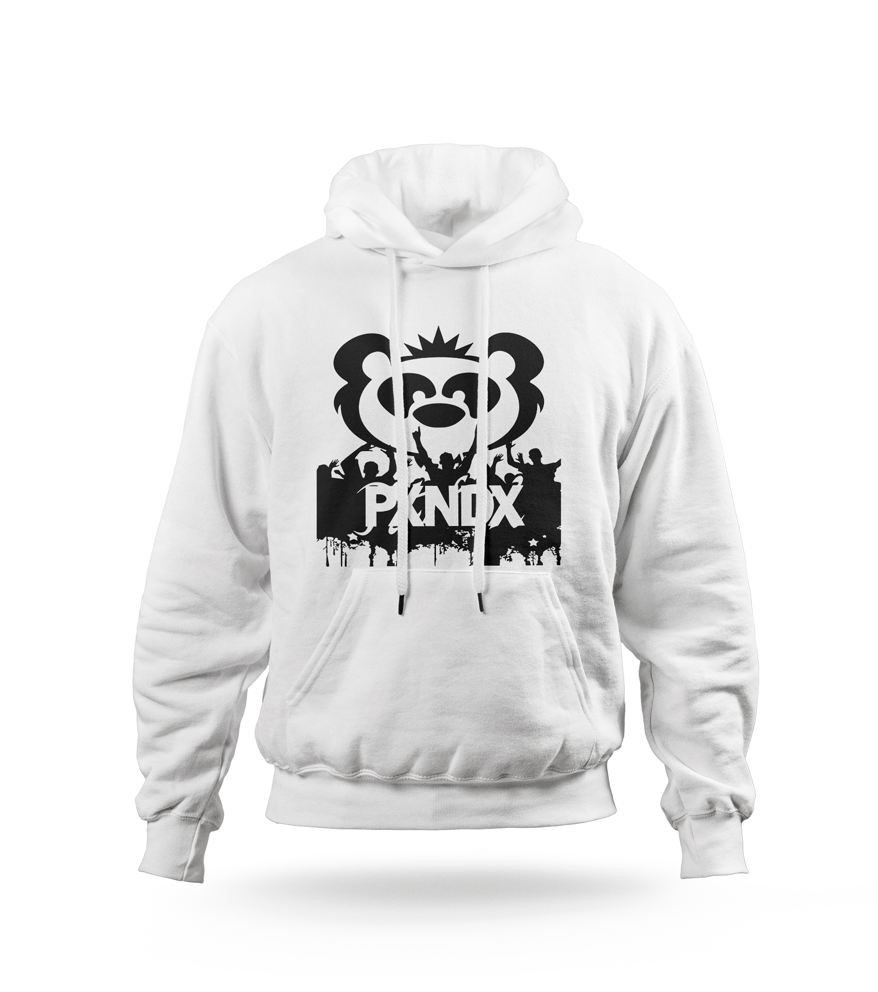 POLERA CON CAPUCHA PANDA PXNDX BANDA DE ROCK 04 - 1