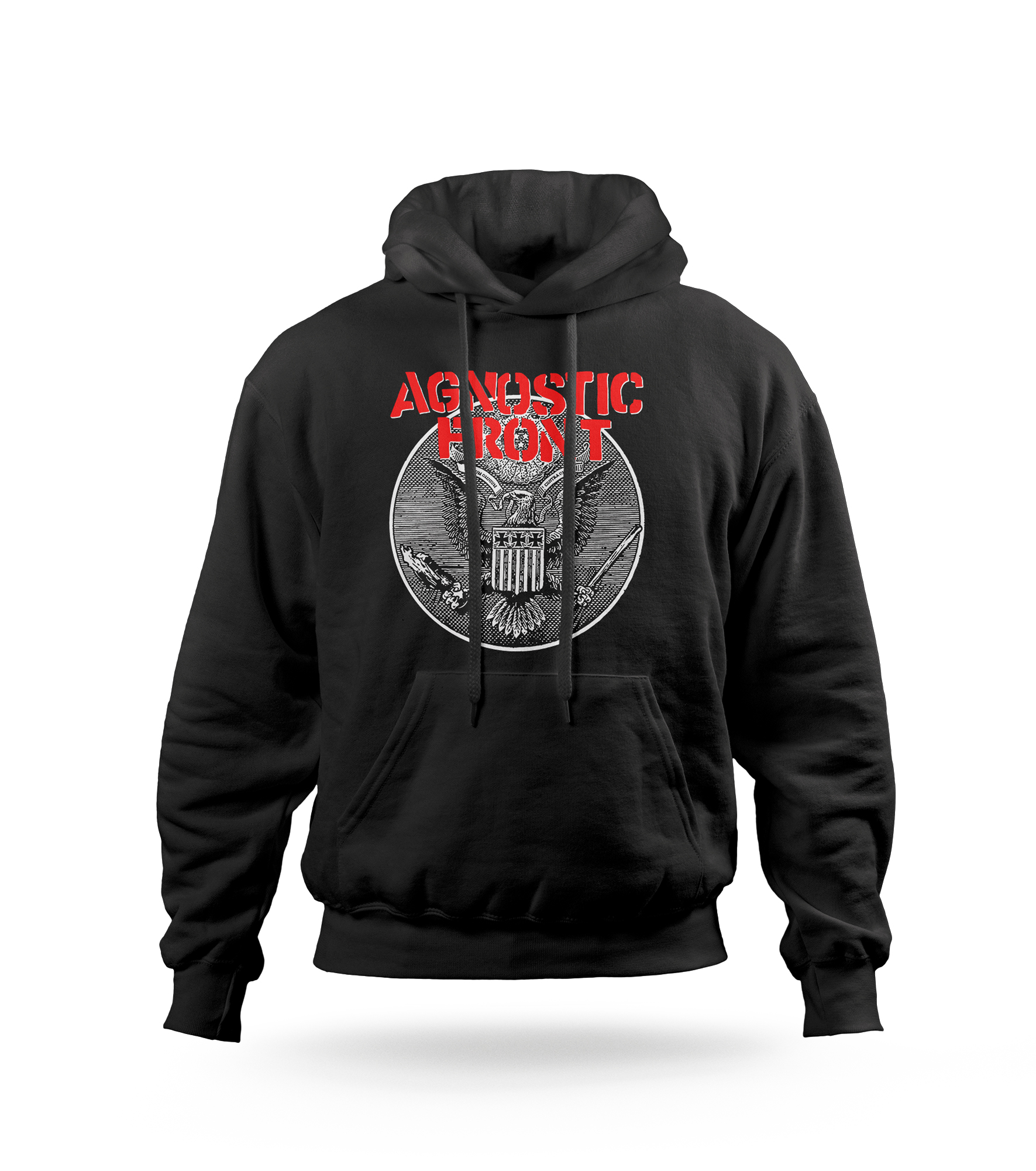POLERA CON CAPUCHA AGNOSTIC FRONT BANDA DE ROCK 01 - 1
