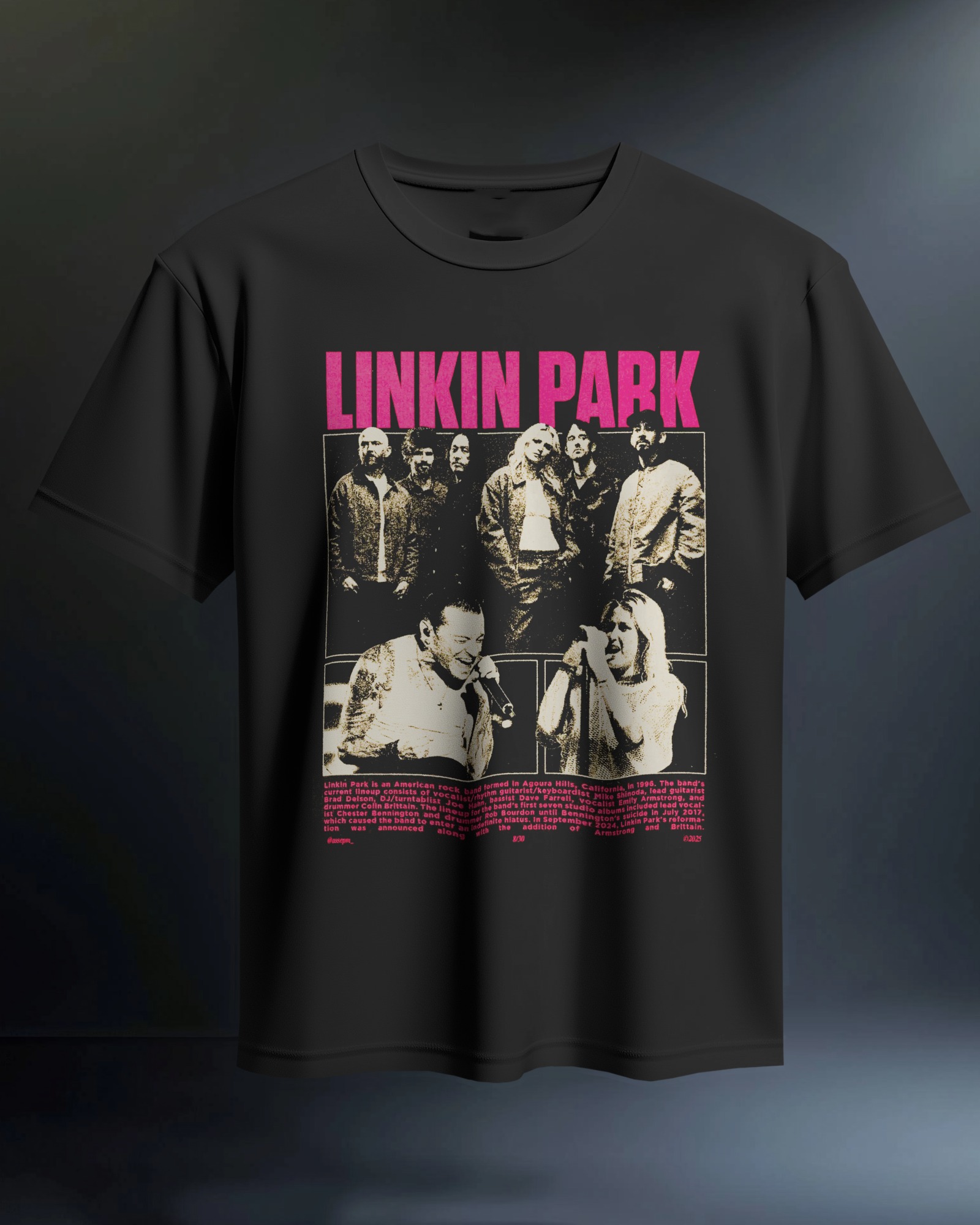POLO DE ALGODÓN LINKIN PARK BANDA DE ROCK 08 - 1
