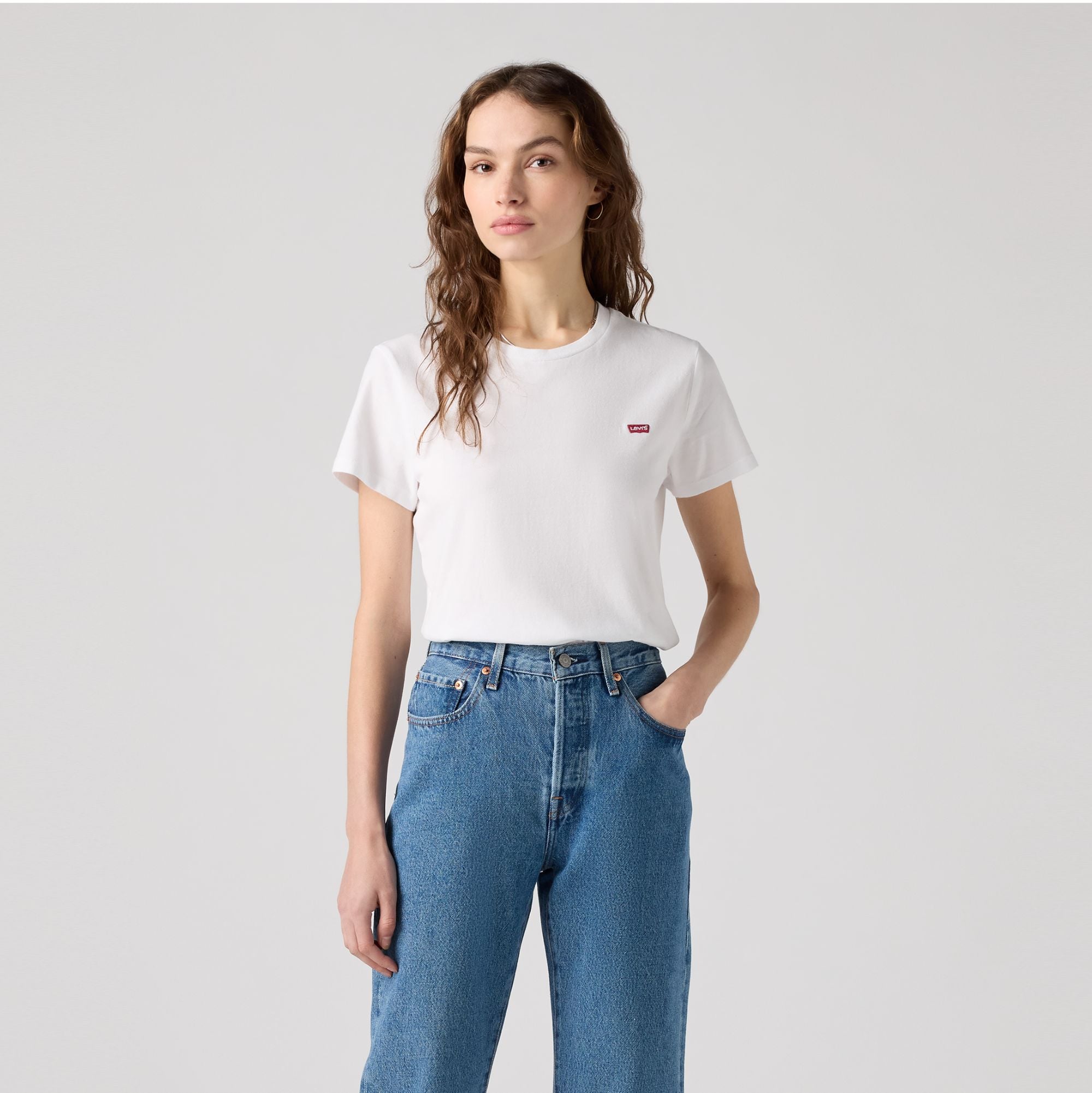 POLO MANGA CORTA ALGODÓN MUJER LEVI'S BLANCO LISA 39185 0028 - 1