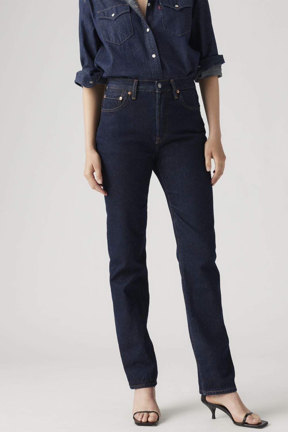 JEANS MUJER 501 FIT AZUL OSCURO LEVIS 12501-0384 - 1