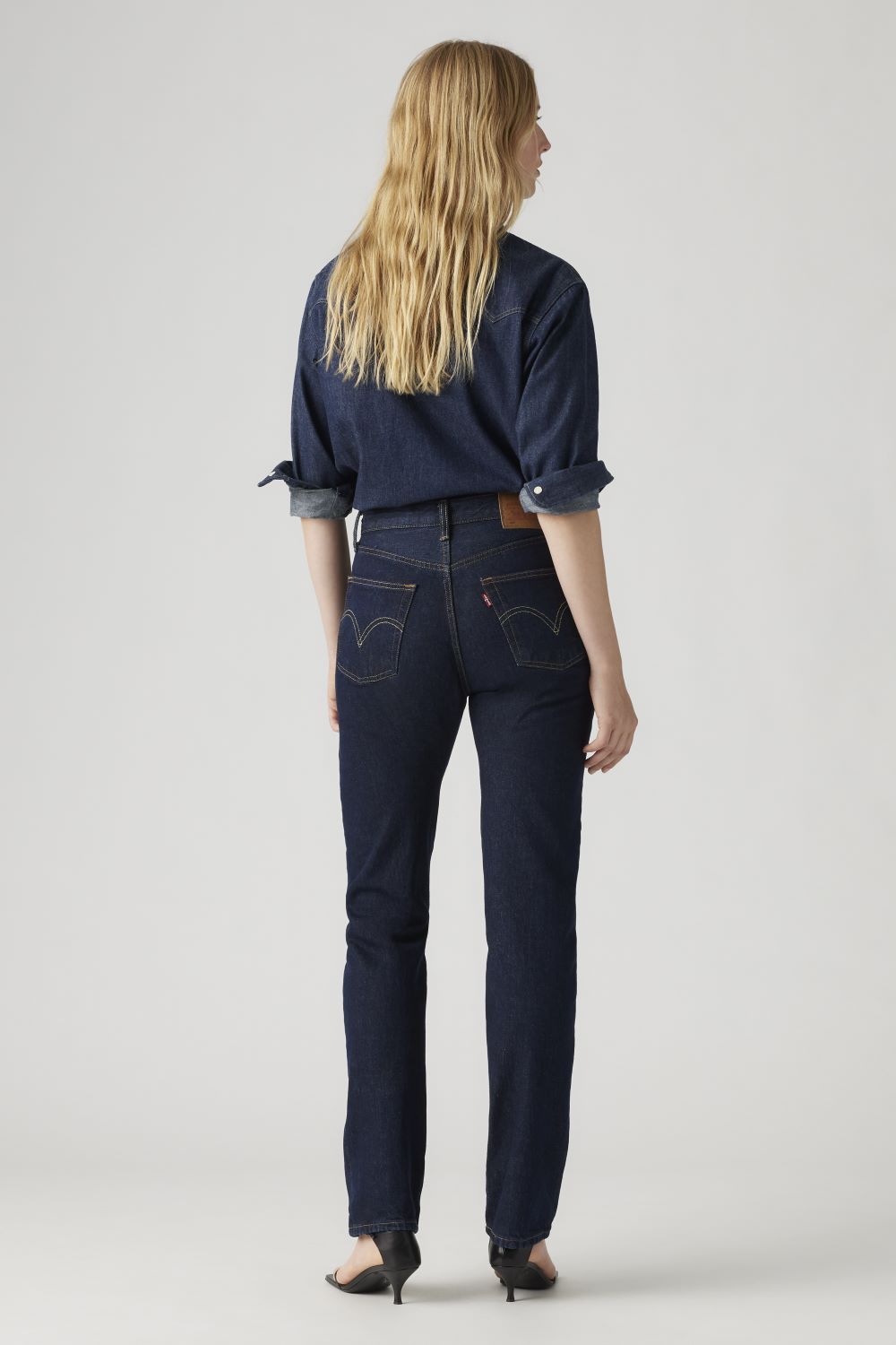 JEANS MUJER 501 FIT AZUL OSCURO LEVIS 12501-0384 - 5