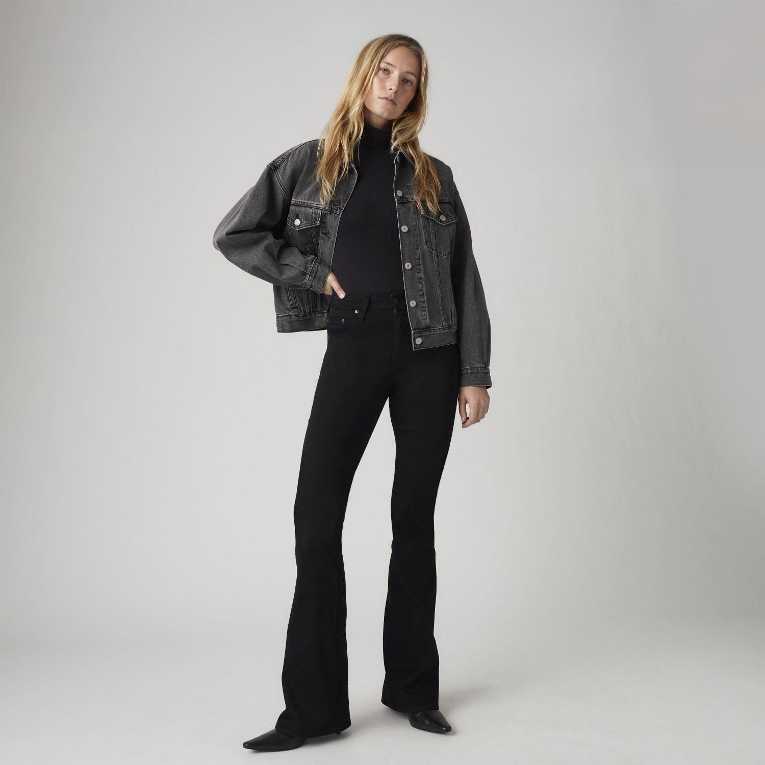 JEANS MUJER 726 FLARE NEGRO LEVIS A3410-0007 - 2