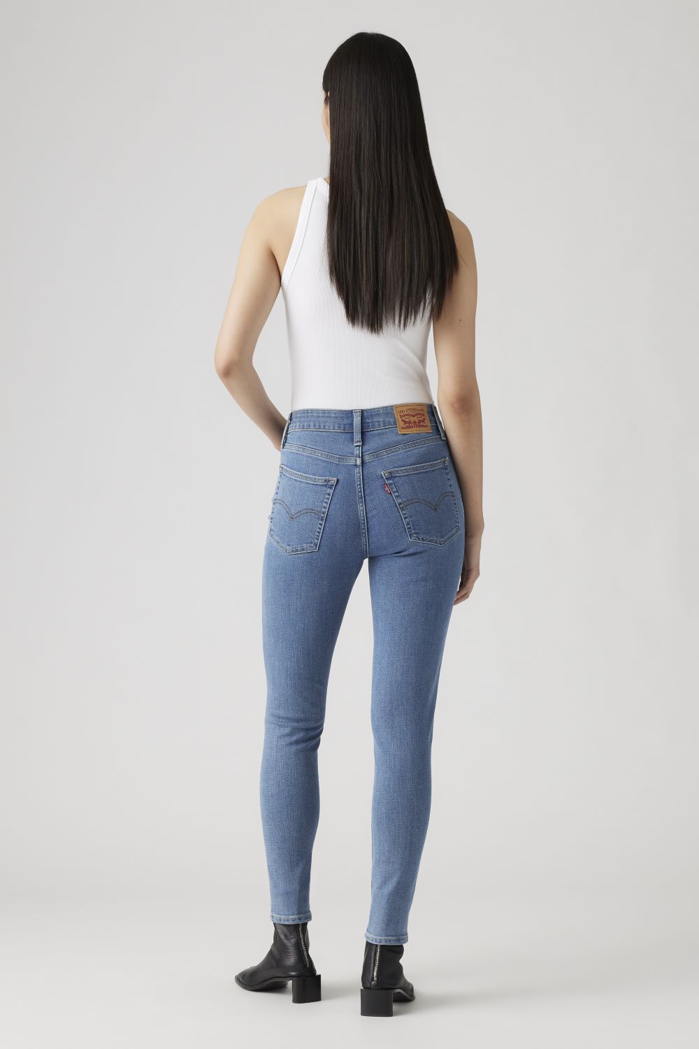 JEANS ALGODÓN MUJER LEVI'S AZUL SKINNY 721 HIGH-RISE 18882-0398 - 4