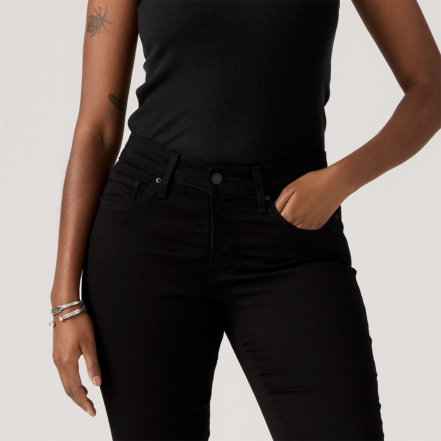 JEANS MUJER 314 SHAPING STRAIGHT NEGRO LEVIS 19631-0000 - 5