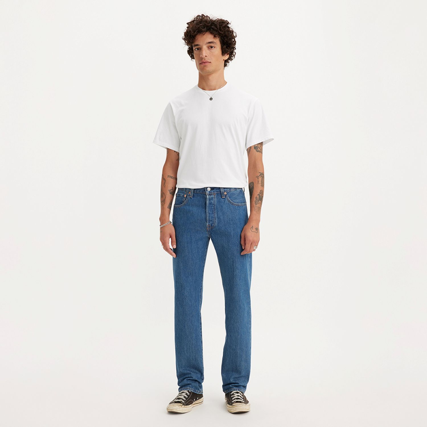 JEANS HOMBRE 501 FIT AZUL MEDIO LEVIS 00501-0193 - 4