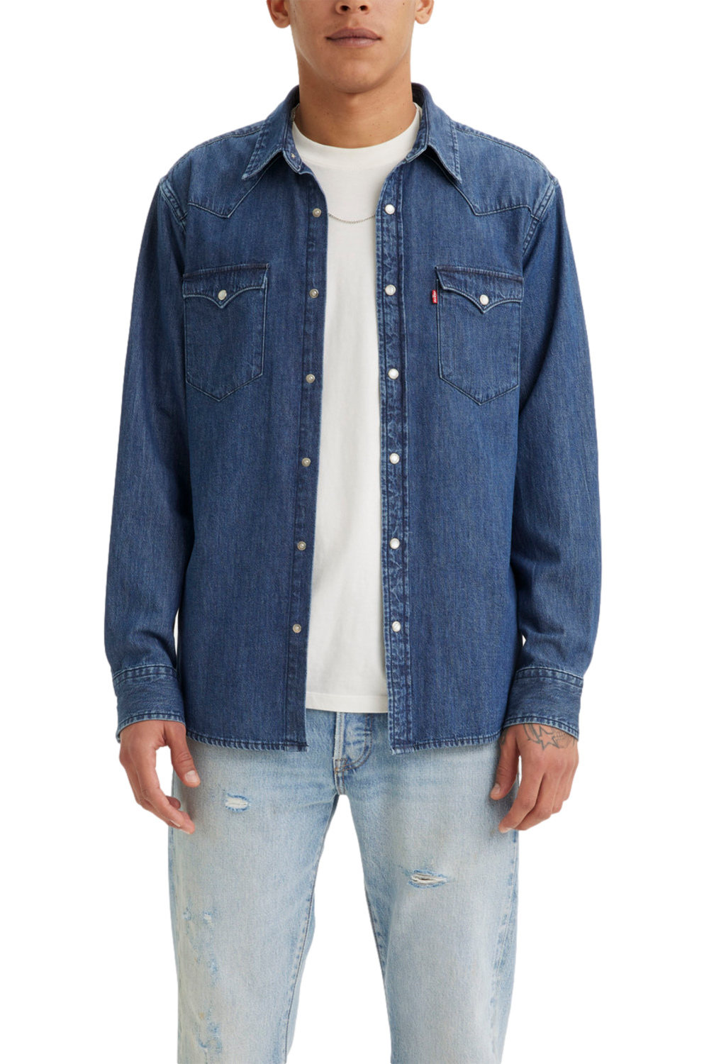 CAMISA MANGA LARGA ALGODÓN HOMBRE LEVI'S CLASSIC WESTERN JEAN 85745-0073 - 1