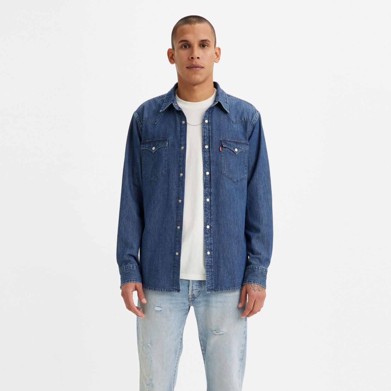 CAMISA MANGA LARGA ALGODÓN HOMBRE LEVI'S CLASSIC WESTERN JEAN 85745-0073 - 1