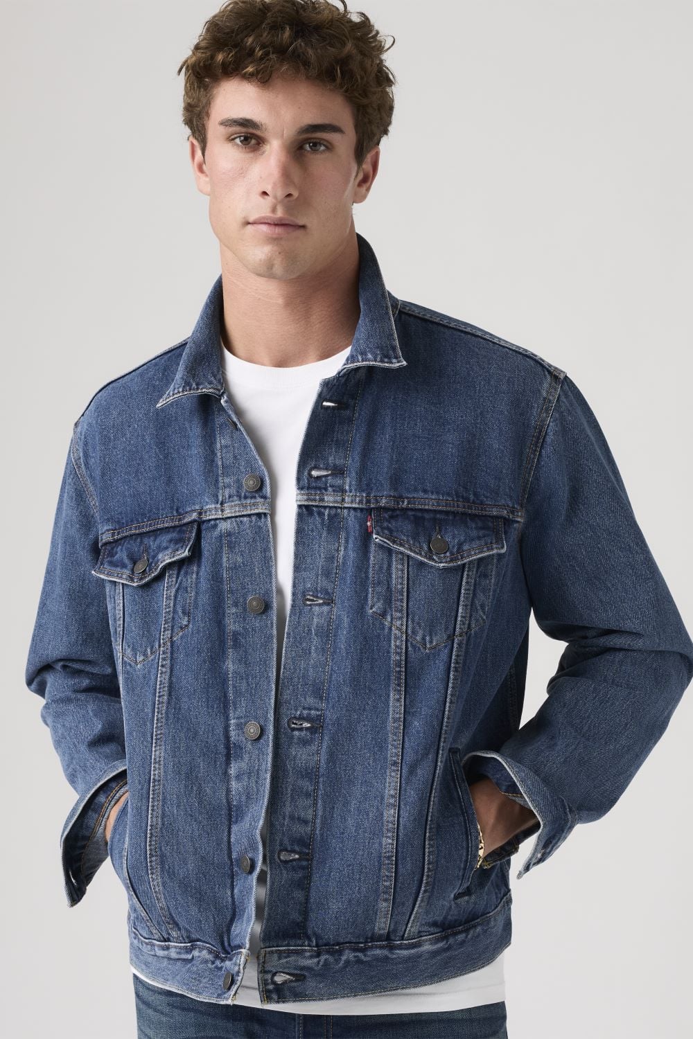 CASACA ALGODÓN HOMBRE LEVI'S CLÁSICA CUELLO PUNTA 72334-0130 - 4