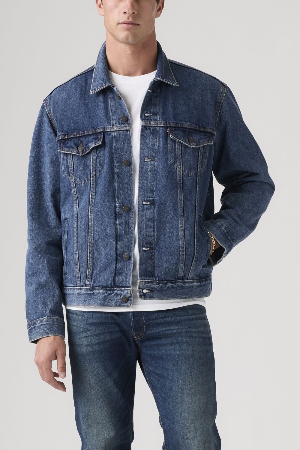 CASACA ALGODÓN HOMBRE LEVI'S CLÁSICA CUELLO PUNTA 72334-0130 - 5