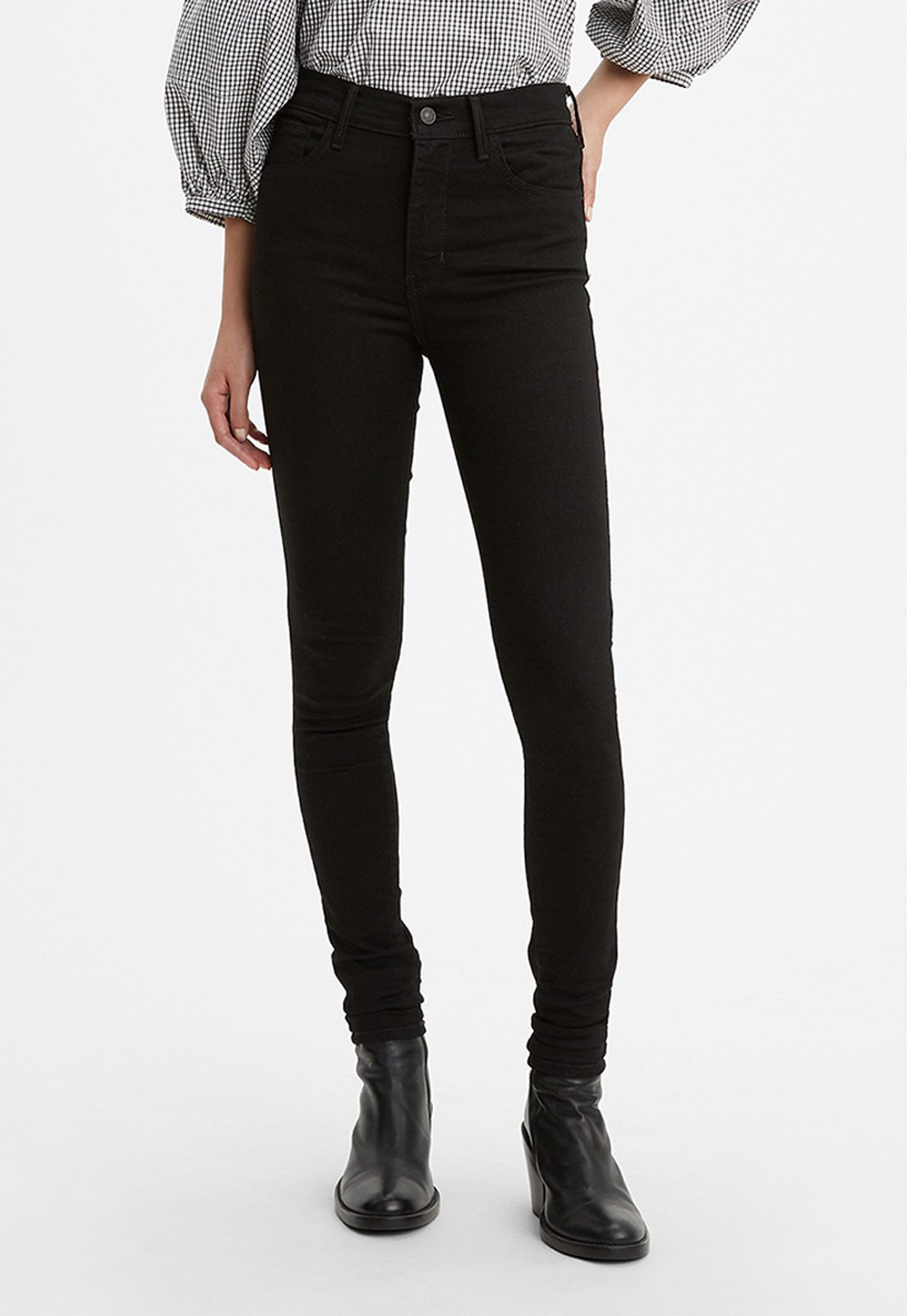 JEANS ALGODÓN MUJER LEVI'S NEGRO SKINNY 720 HIGHRISE SUPER 52797-0022 - 1