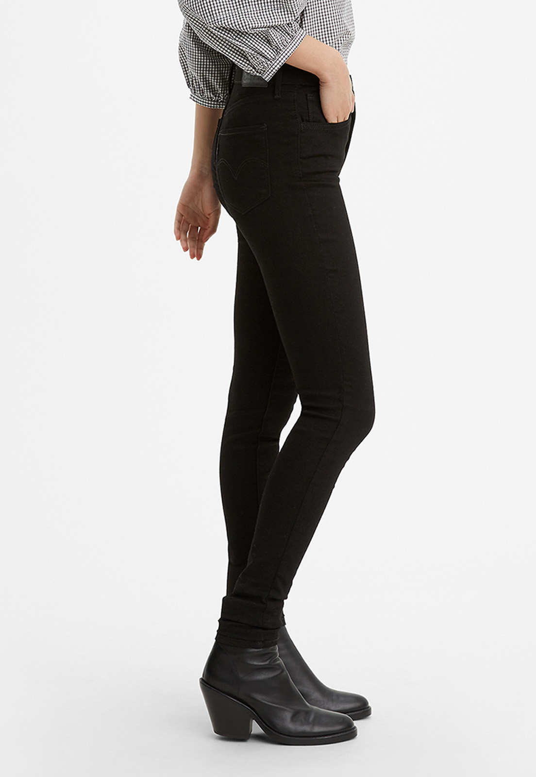 JEANS ALGODÓN MUJER LEVI'S NEGRO SKINNY 720 HIGHRISE SUPER 52797-0022 - 2