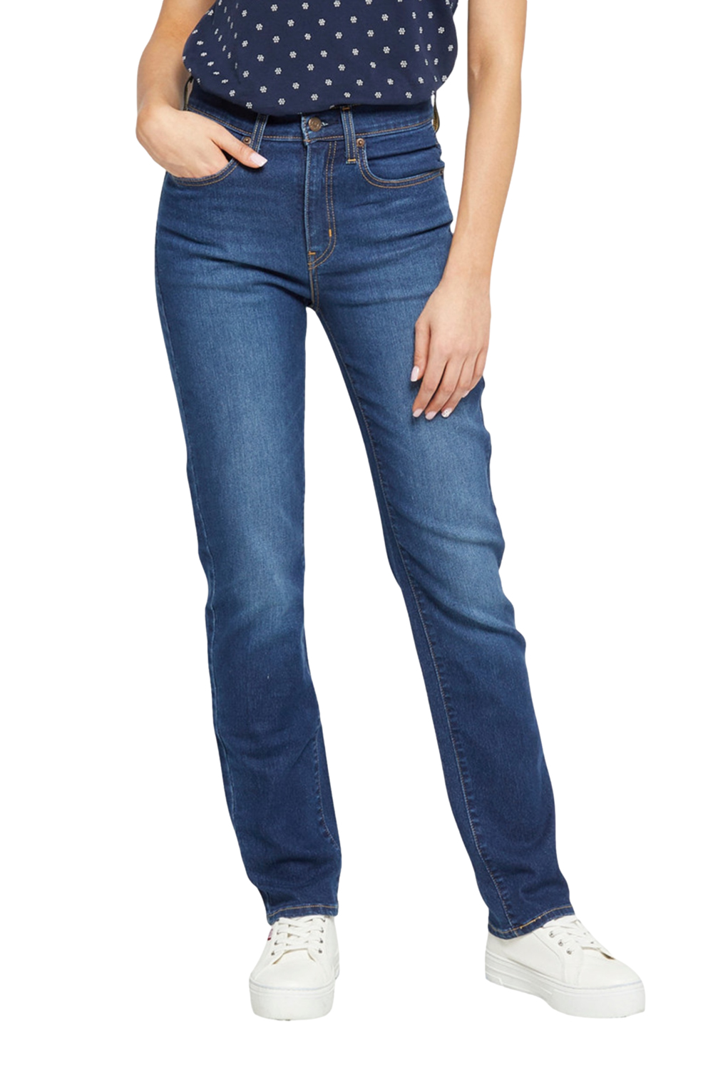 JEANS MUJER 724 HIGH RISE STRAIGHT AZUL LEVIS 18883-0304 - 1