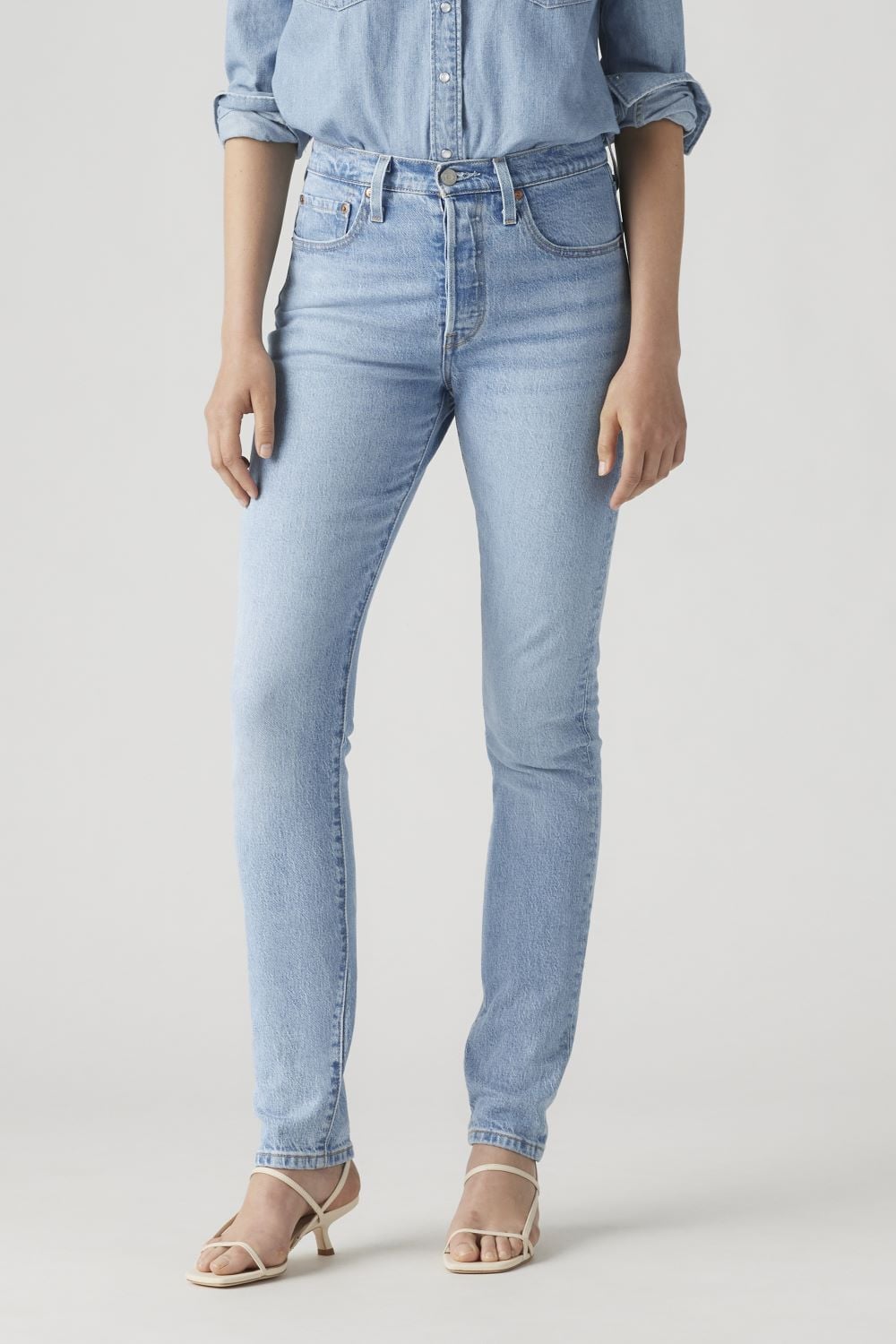 JEANS ALGODÓN MUJER LEVI'S CELESTE 501 SKINNY 29502-0117 - 1