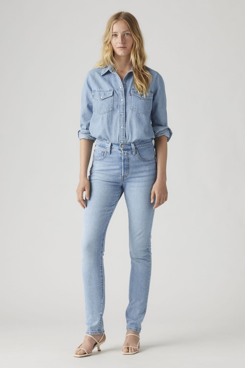 JEANS ALGODÓN MUJER LEVI'S CELESTE 501 SKINNY 29502-0117 - 2
