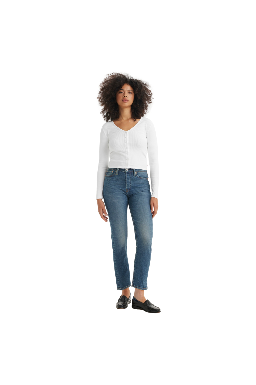 JEANS MUJER WEDGIE STRAIGHT AZUL LEVIS 34964-0218 - 4