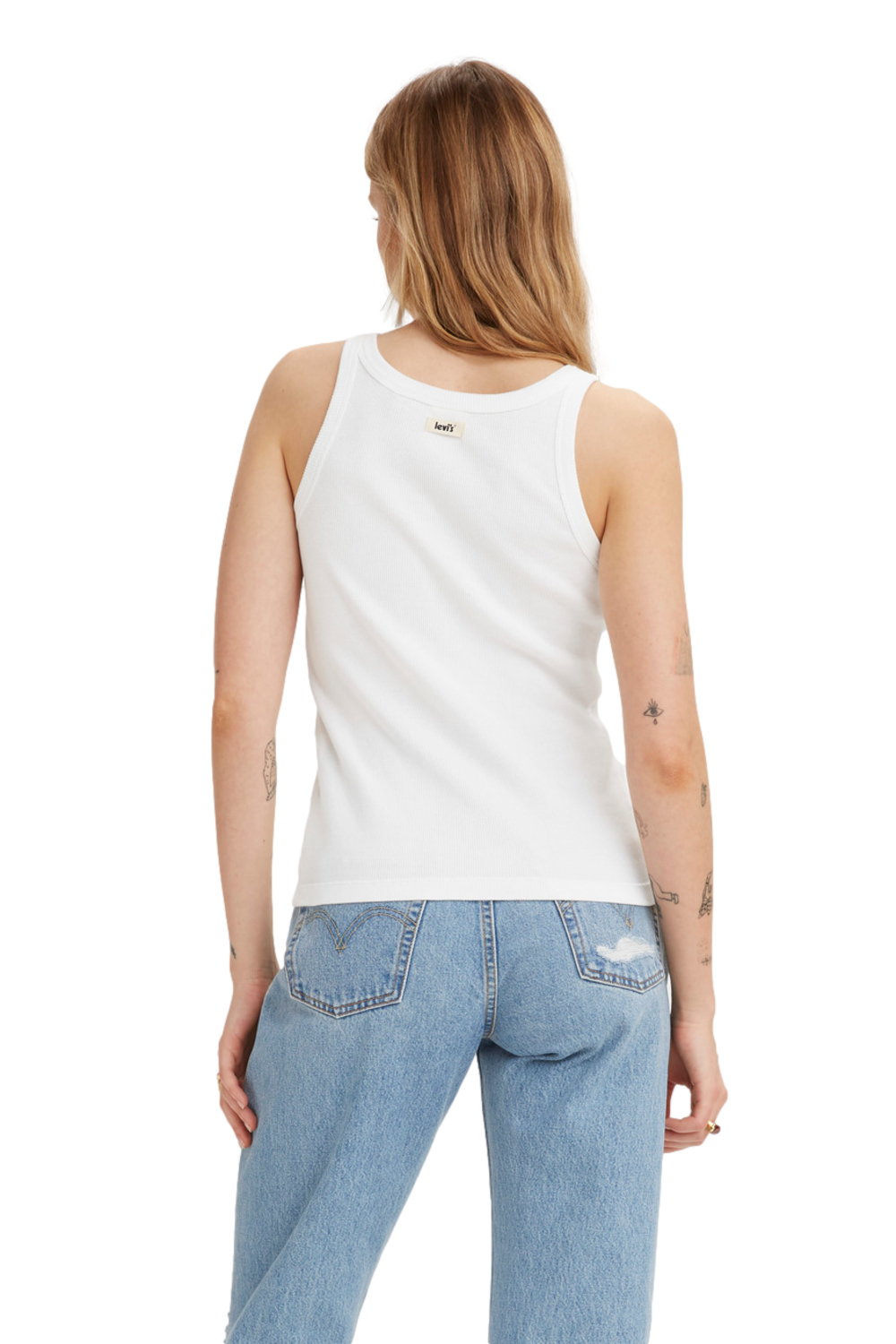 POLO MUJER LISA SIN MANGAS BLANCO LEVIS A3381-0000 - 2