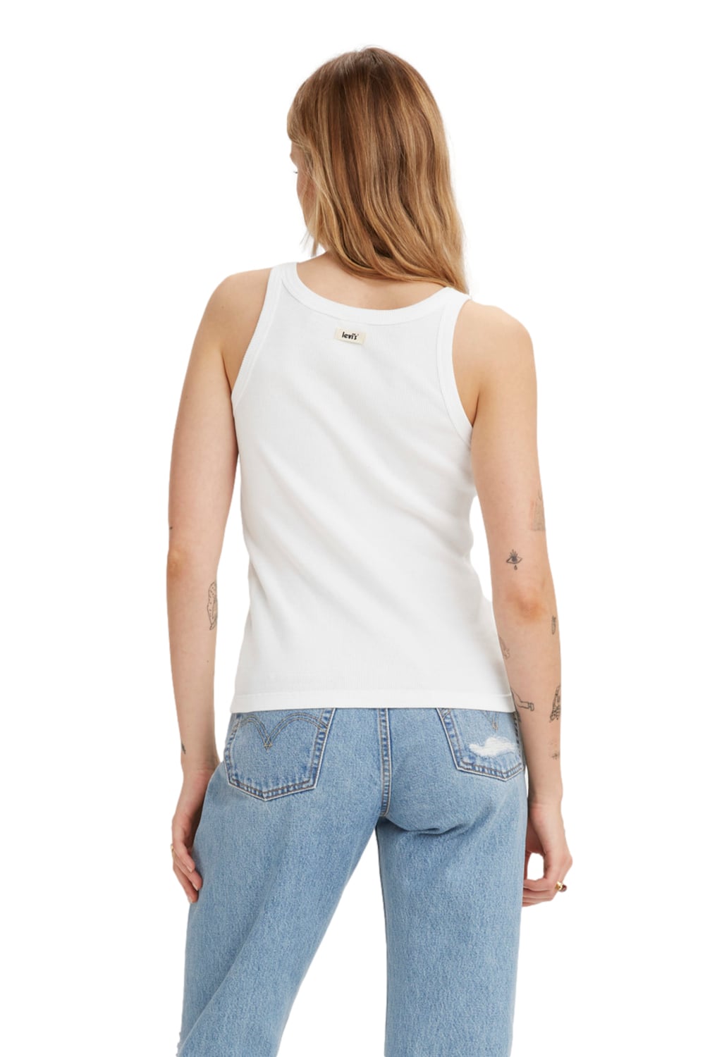 POLO MUJER LISA SIN MANGAS BLANCO LEVIS A3381-0000 - 2