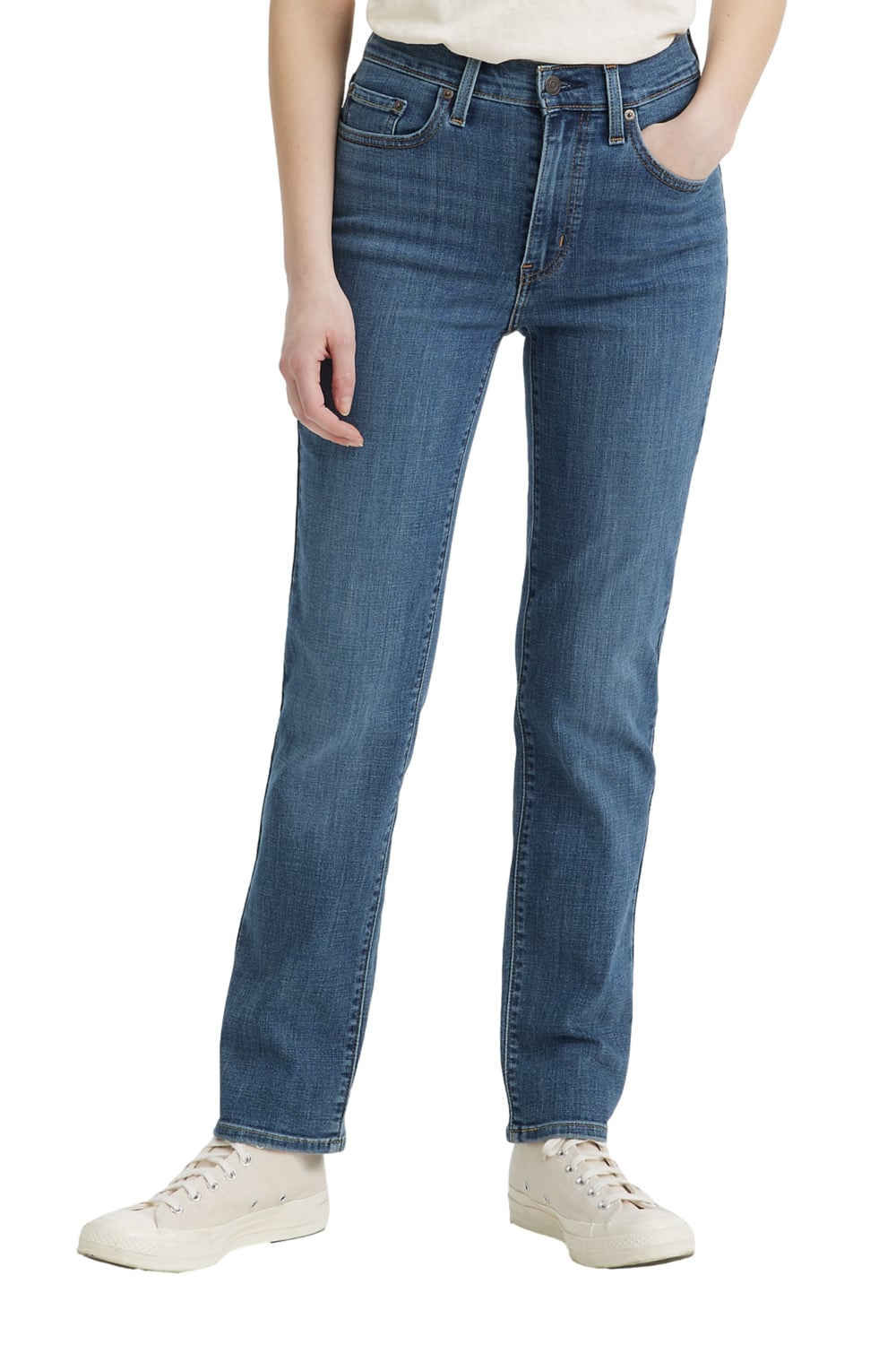 JEANS ALGODÓN MUJER LEVI'S AZUL 724 HIGH RISE STRAIGHT 18883-0238 - 1