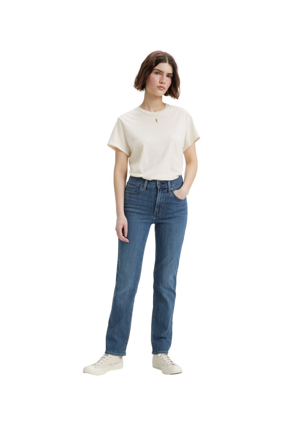JEANS ALGODÓN MUJER LEVI'S AZUL 724 HIGH RISE STRAIGHT 18883-0238 - 4
