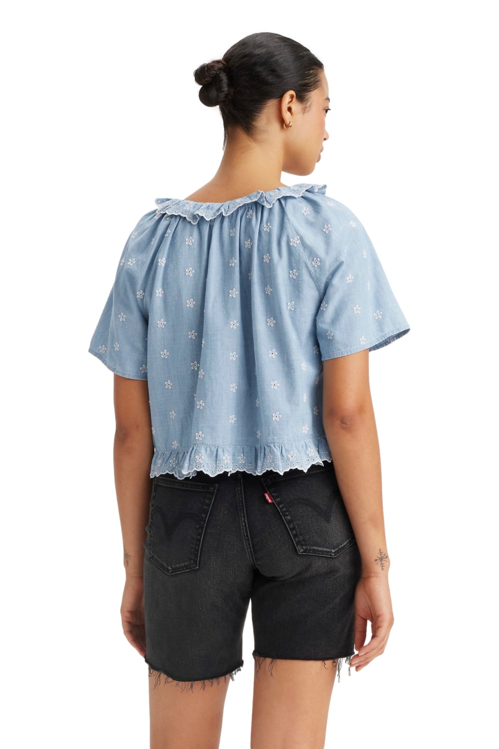 BLUSA MUJER LYCA MANGA CORTA CELESTE LEVIS A8675-0011 - 2