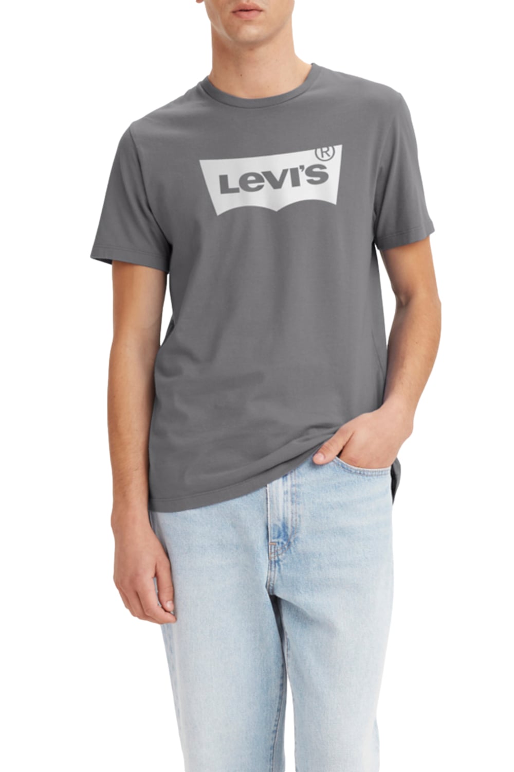POLO MANGA CORTA ALGODÓN HOMBRE LEVI'S GRIS GRAPHIC CREWNECK TEE 22491-1113 - 1