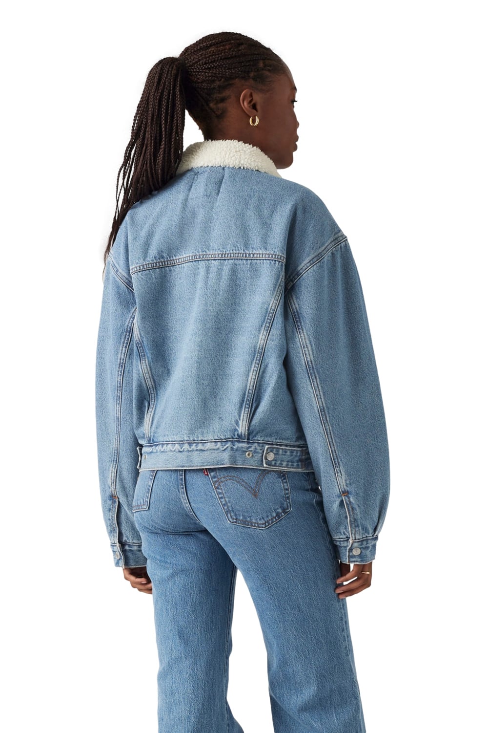 CASACA ALGODÓN MUJER LEVI'S CELESTE 90S SHERPA TRUCKER LEVIS A4435-0011 - 2