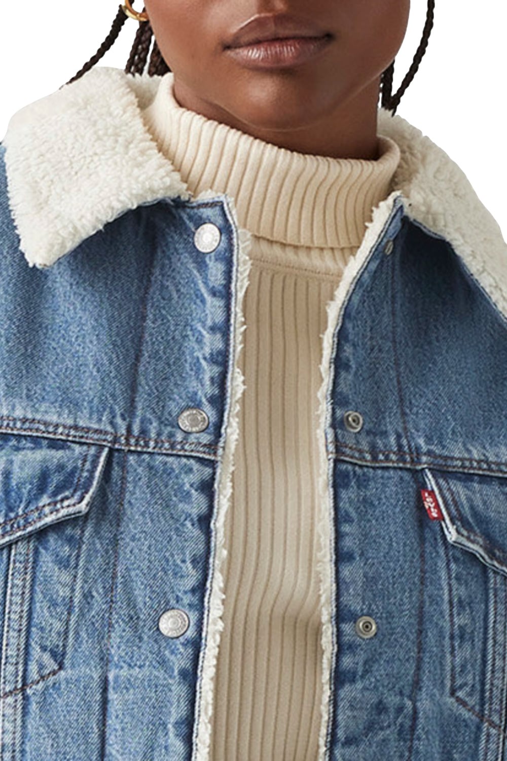 CASACA ALGODÓN MUJER LEVI'S CELESTE 90S SHERPA TRUCKER LEVIS A4435-0011 - 3