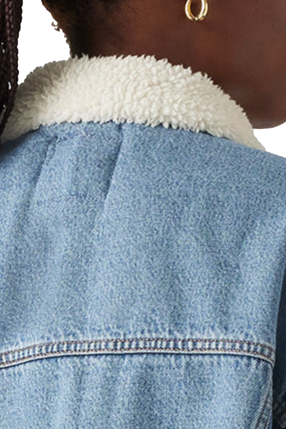 CASACA ALGODÓN MUJER LEVI'S CELESTE 90S SHERPA TRUCKER LEVIS A4435-0011 - 4