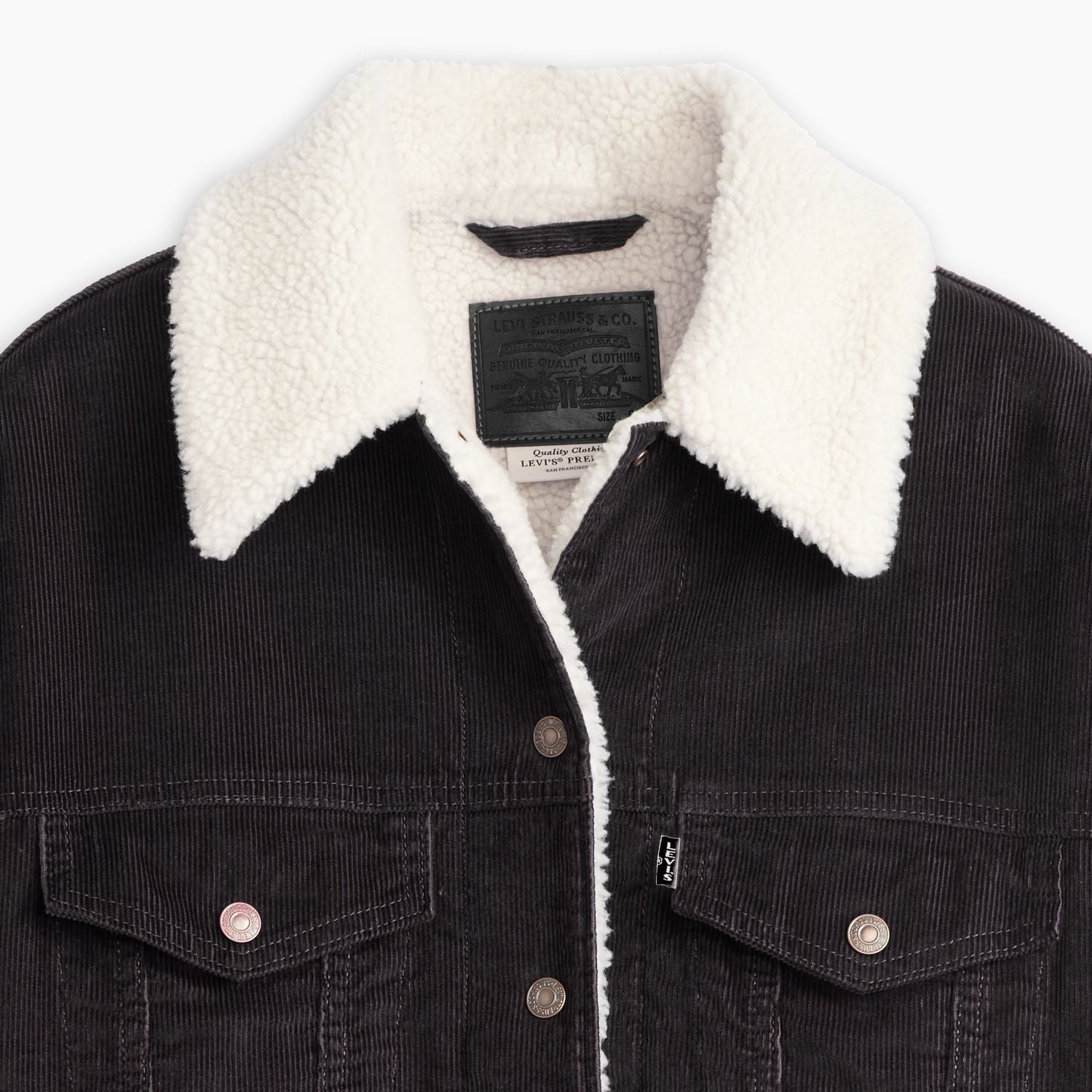 CASACA ALGODÓN MUJER LEVI'S NEGRO 90S SHERPA TRUCKER LEVIS A4435-0050 - 3