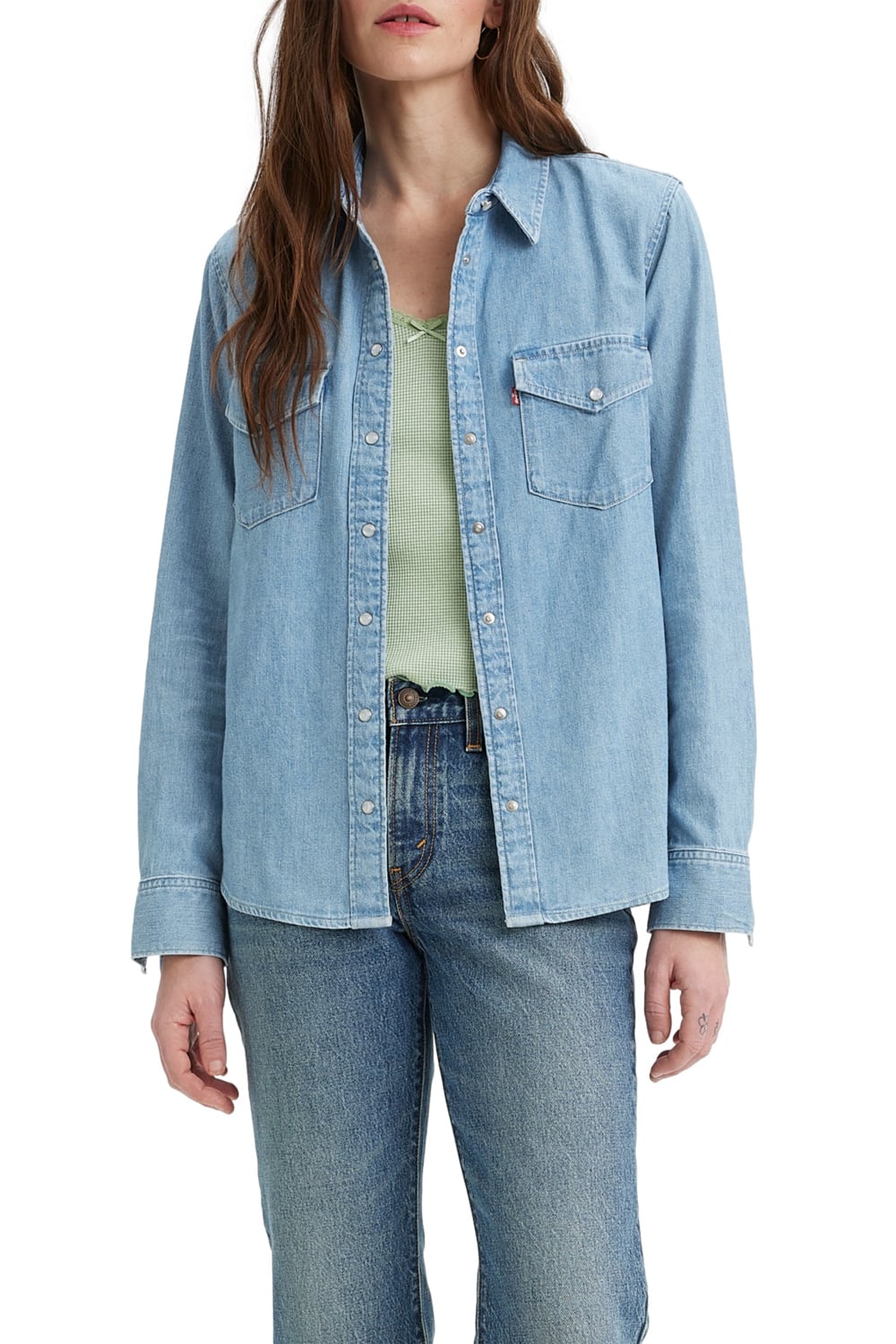 CAMISA MANGA LARGA ALGODÓN MUJER LEVI'S CELESTE ICONIC WESTERN 16786-0018 - 1