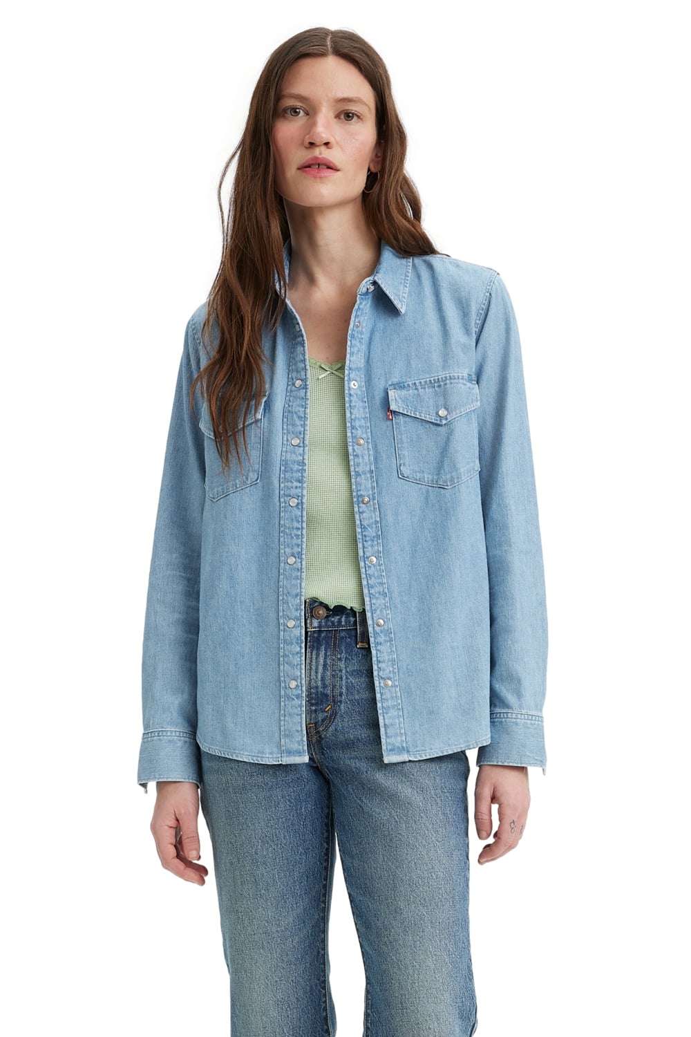 CAMISA MANGA LARGA ALGODÓN MUJER LEVI'S CELESTE ICONIC WESTERN 16786-0018 - 3