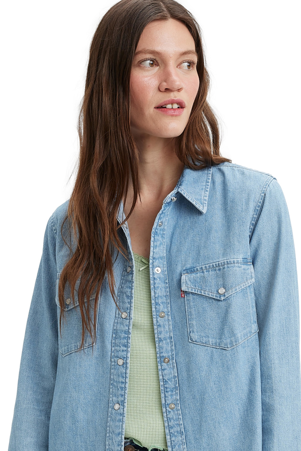 CAMISA MANGA LARGA ALGODÓN MUJER LEVI'S CELESTE ICONIC WESTERN 16786-0018 - 5