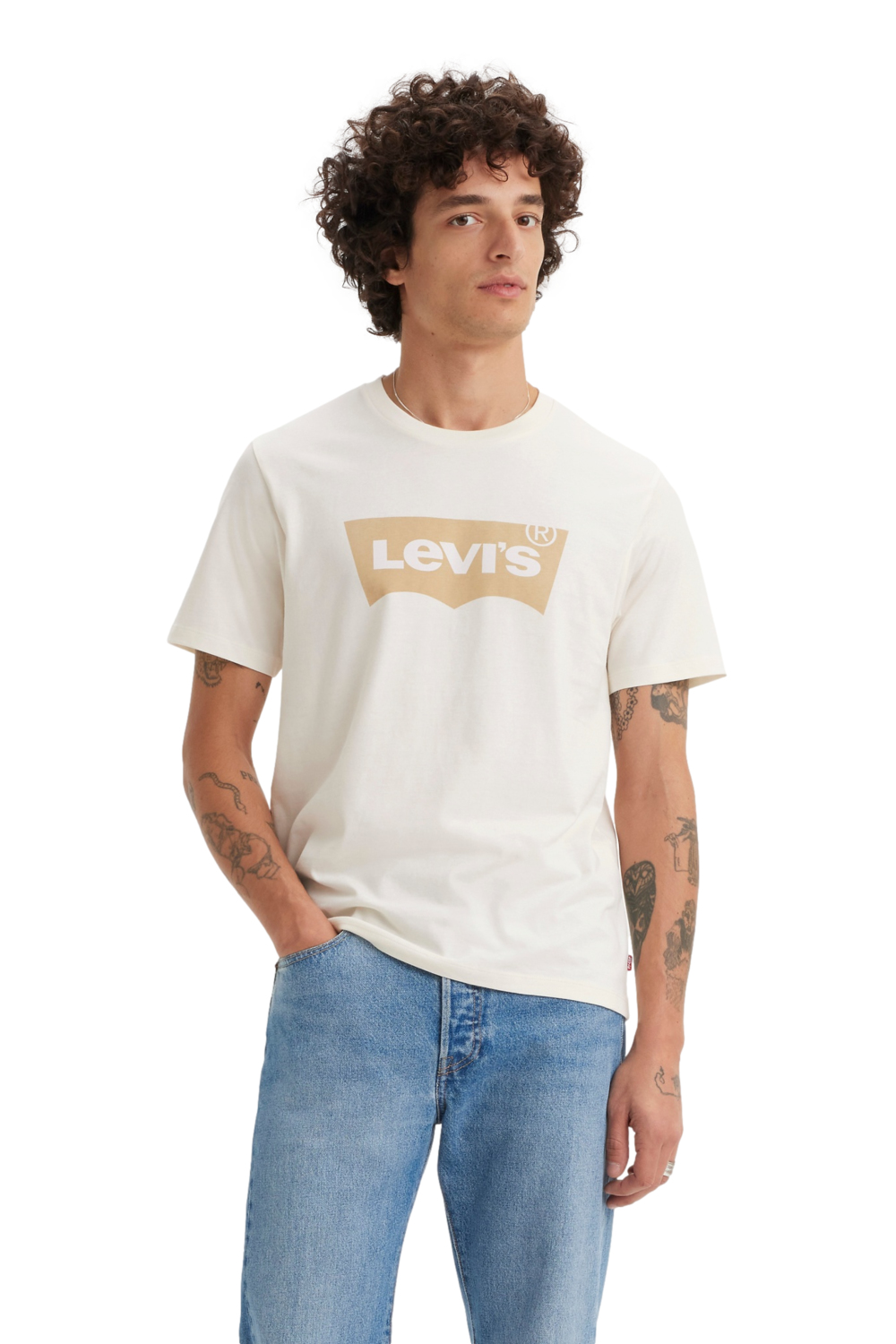 POLO HOMBRE GRAPHIC CREWNECK TEE BLANCO LEVIS 22491-1726 - 1