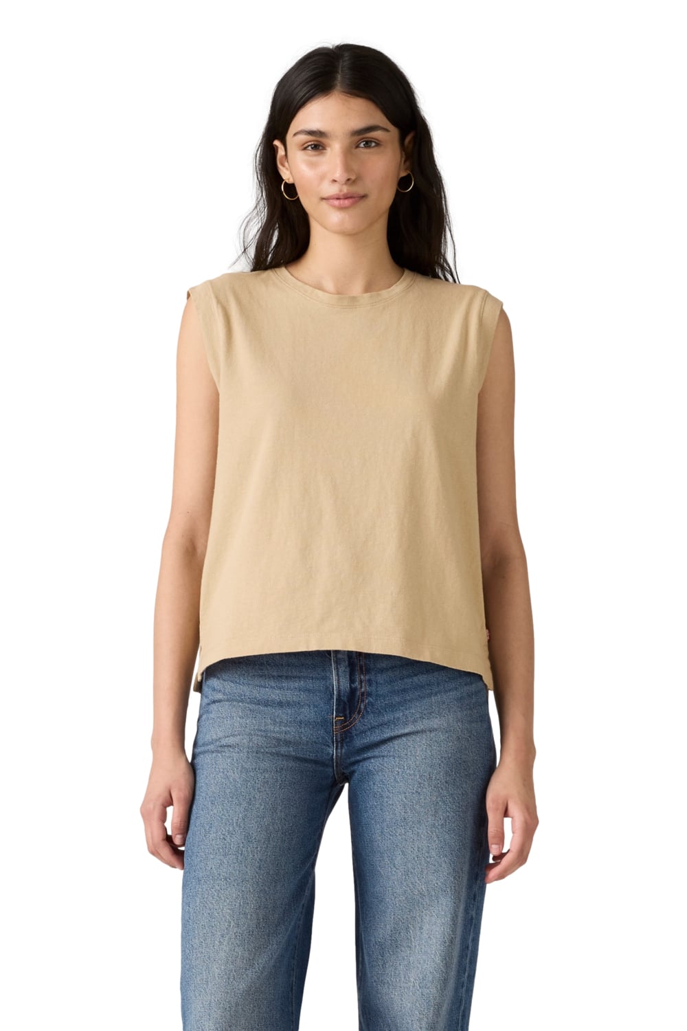 POLO MUJER BOXY TANK BEIGE LEVIS A8794-0010 - 1