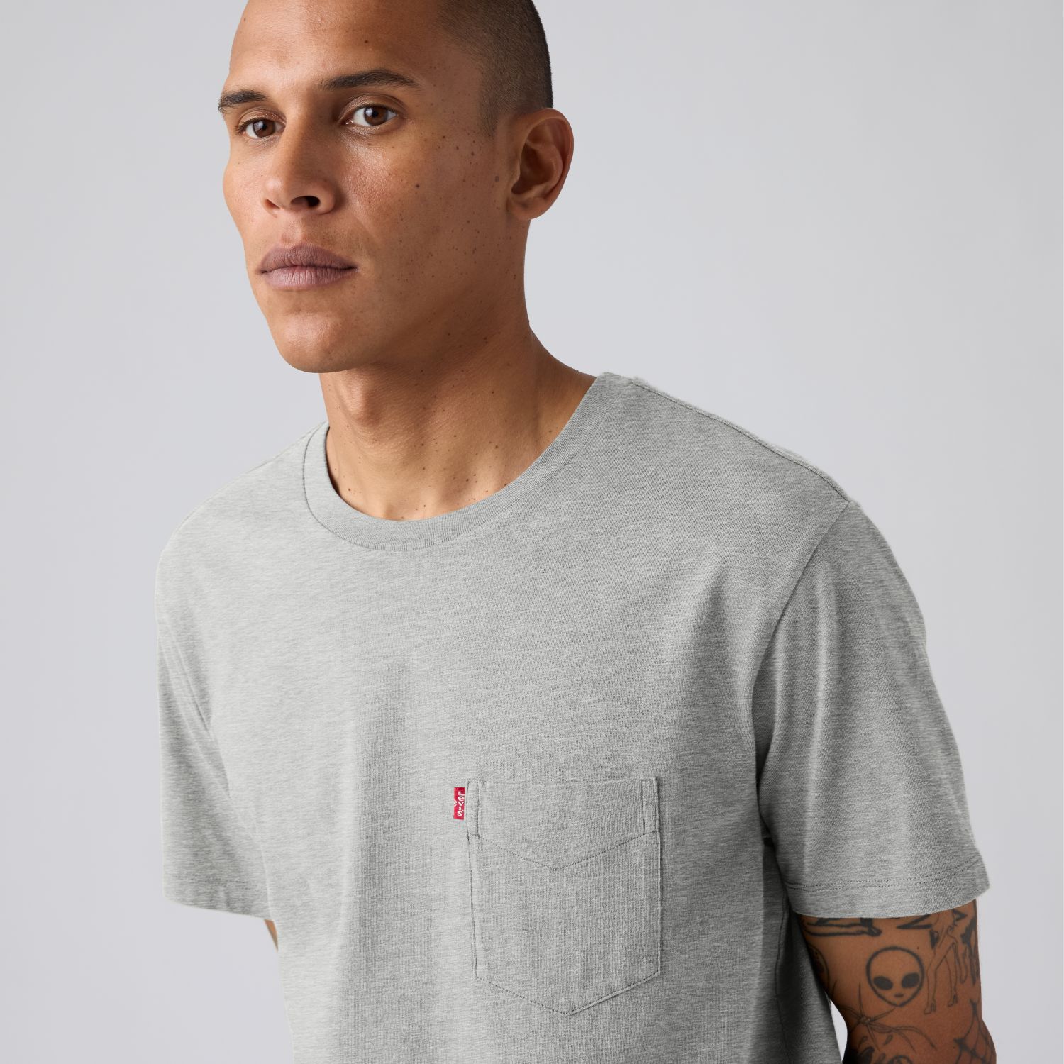 POLO HOMBRE SS CLASSIC POCKET TEE GRIS LEVIS 19342-0171 - 4