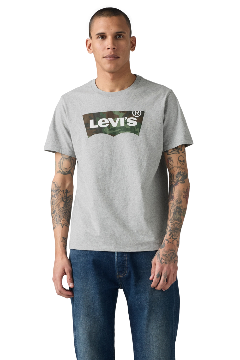 POLO HOMBRE GRAPHIC CREWNECK TEE GRIS LEVIS 22491-1948 - 1