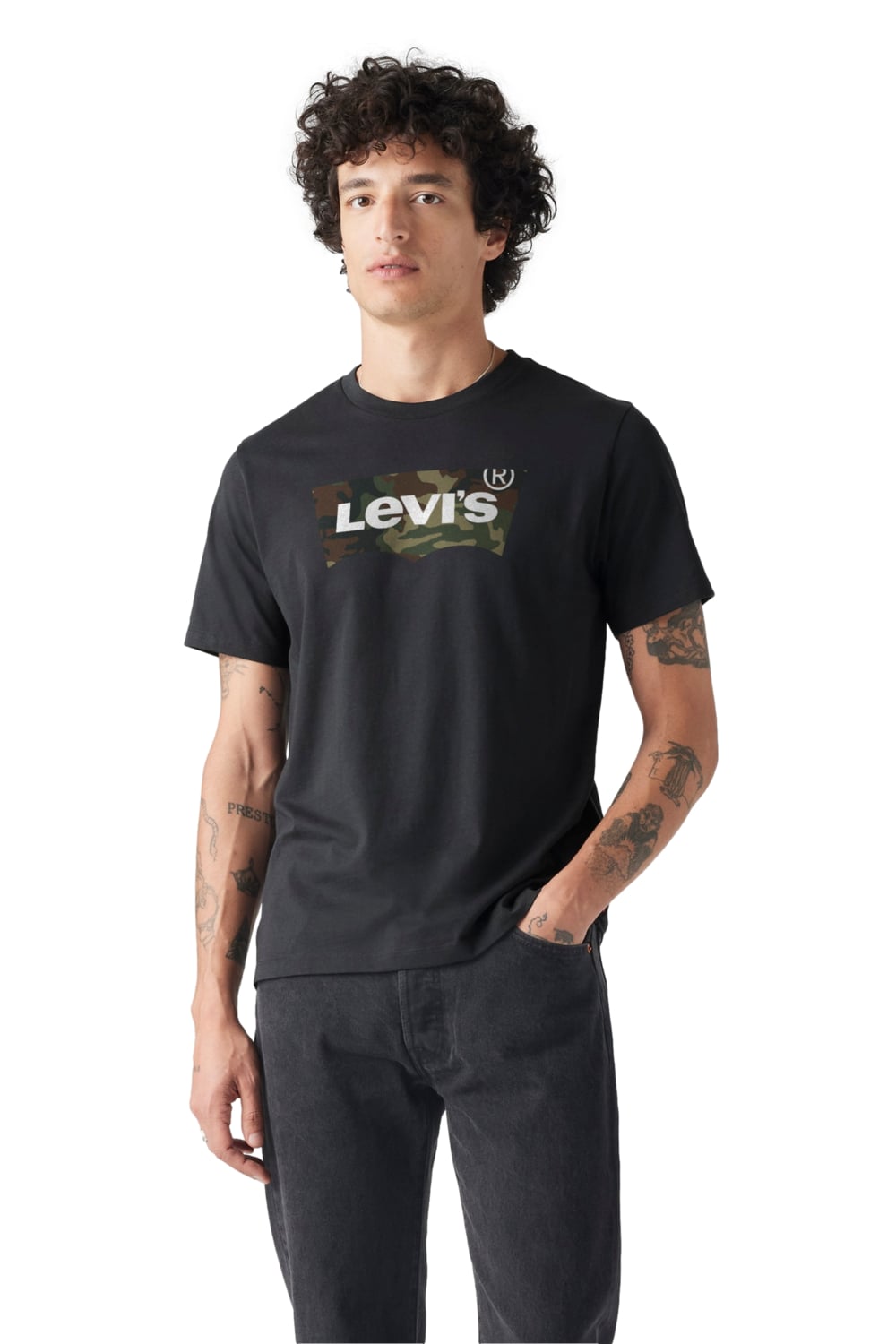 POLO HOMBRE GRAPHIC CREWNECK TEE NEGRO LEVIS 22491-1949 - 1
