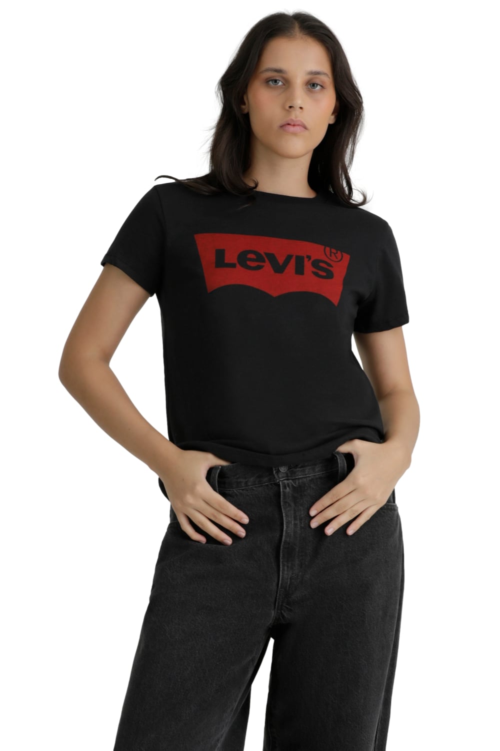 POLO MUJER THE PERFECT TEE NEGRO LEVIS 17369-2953 - 1