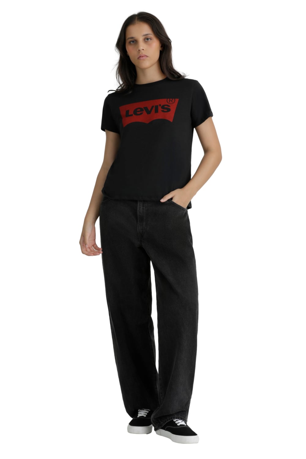 POLO MUJER THE PERFECT TEE NEGRO LEVIS 17369-2953 - 5
