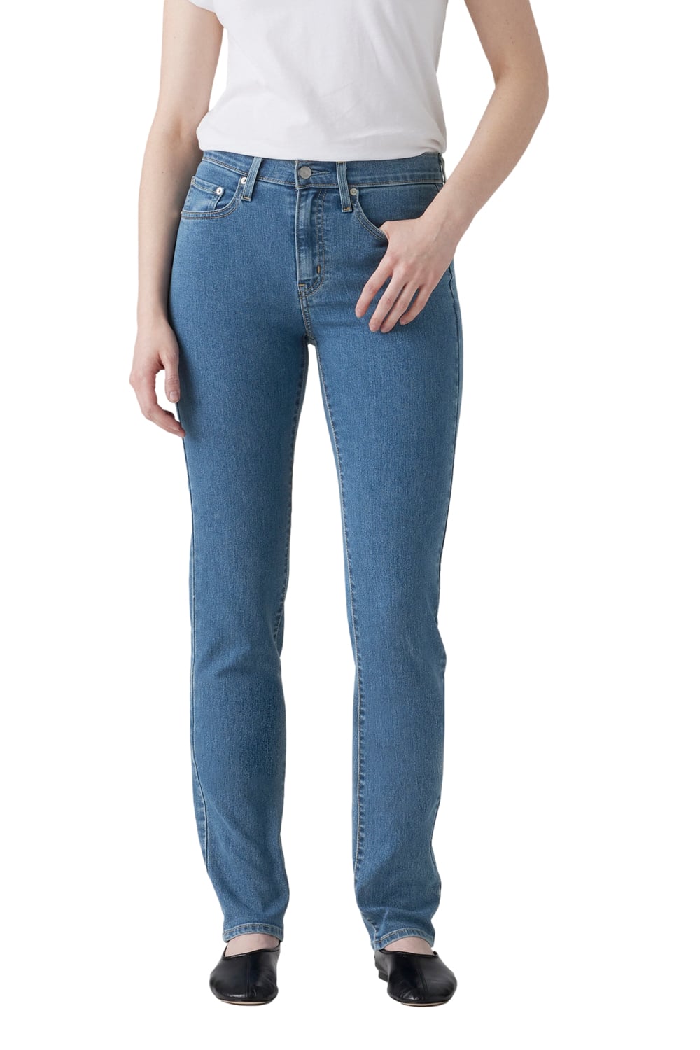 JEANS MUJER 724 HIGH RISE STRAIGHT CELESTE LEVIS 18883-0397 - 1
