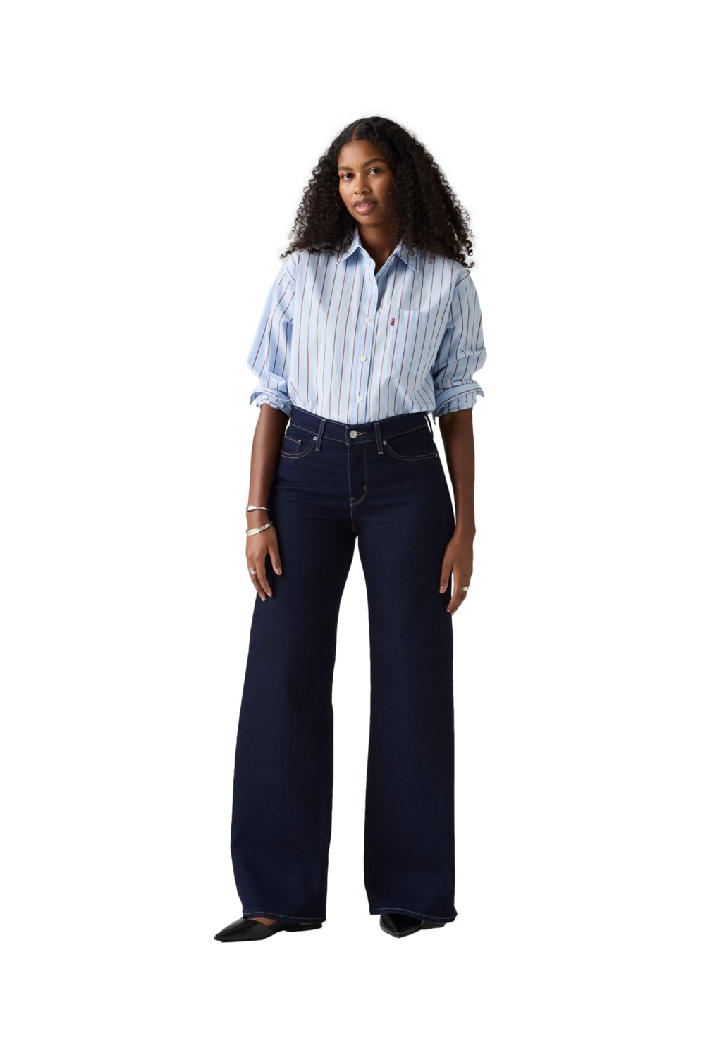 JEANS MUJER 318 SHAPING WIDE LEG AZUL LEVIS 001PZ-0009 - 4