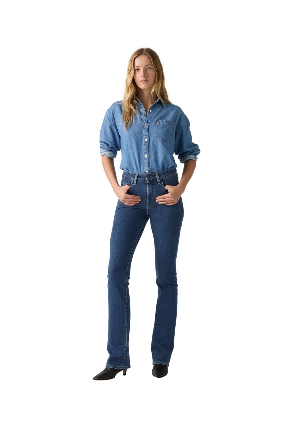 JEANS MUJER 725 HIGH RISE BOOTCUT AZUL LEVIS 18759-0234 - 4